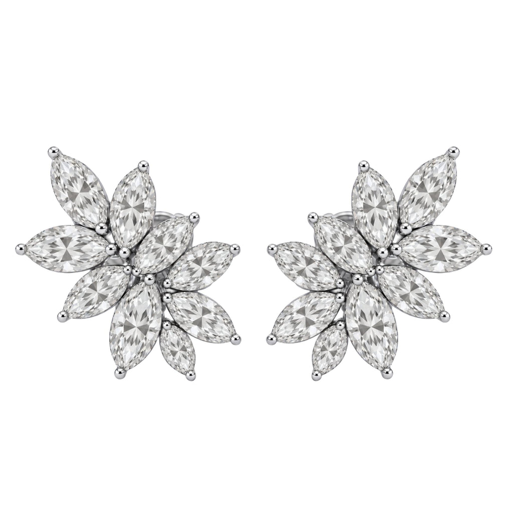 2 ctw Marquise Stud Earrings