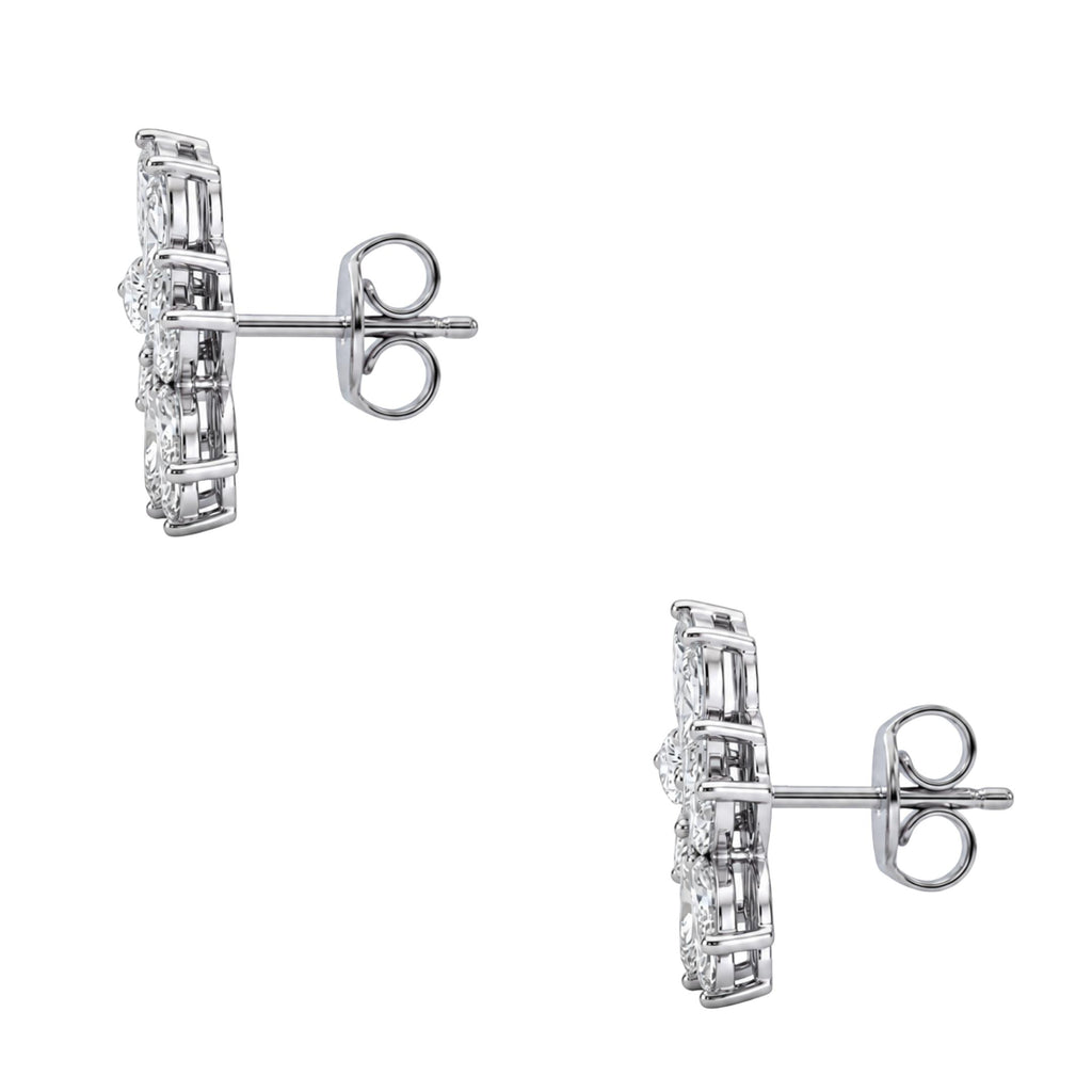 2 ctw Marquise Stud Earrings