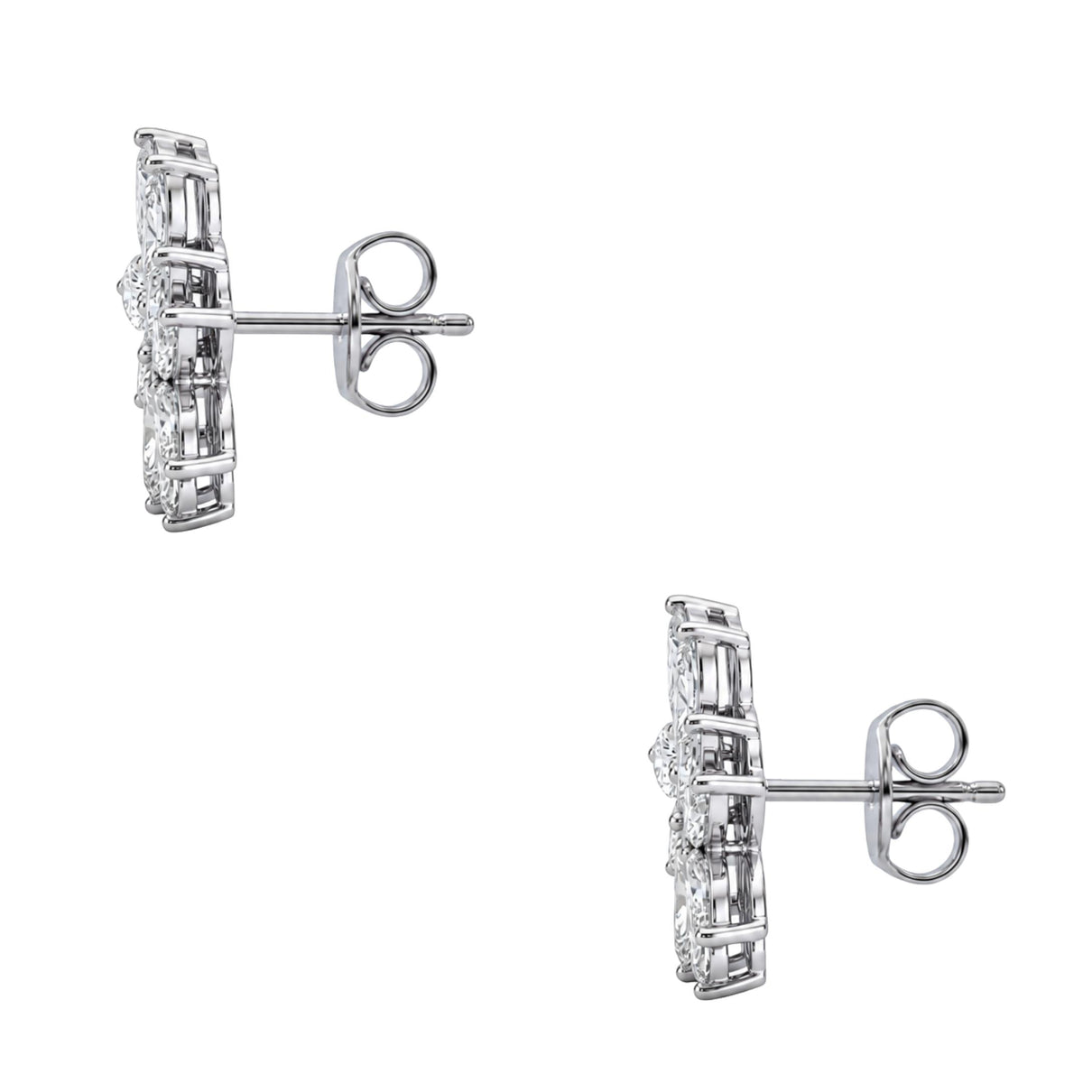 2 ctw Marquise Stud Earrings