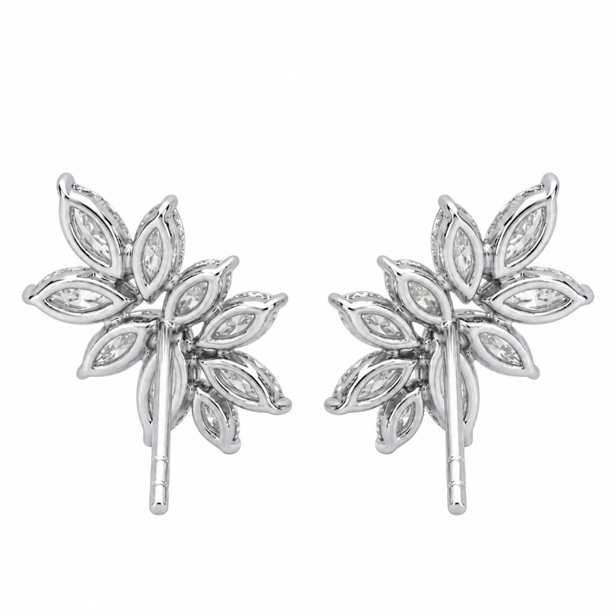 2 ctw Marquise Stud Earrings