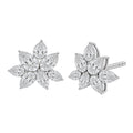 3 ctw Pear-Marquise Stud Earrings
