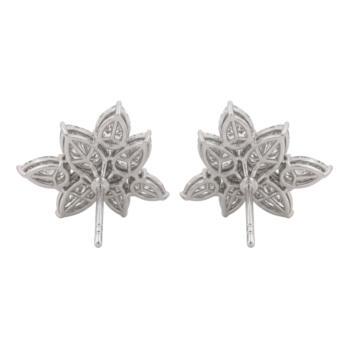3 ctw Pear-Marquise Stud Earrings