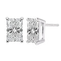 1.00-6.00 Carat T.W. Radiant-cut Lab Grown Diamond (F/VS) 14K Gold Stud Earrings