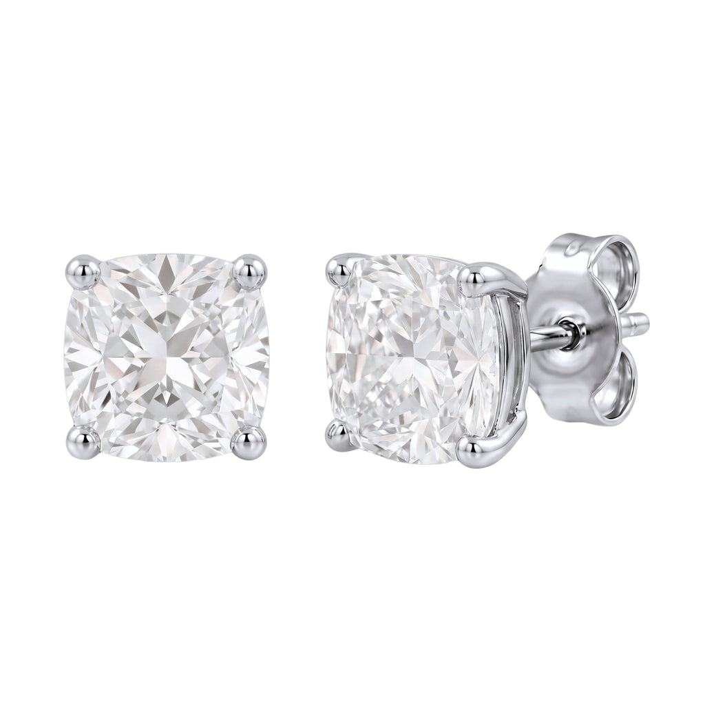 1-6 ctw Cushion Solitaire Stud Earrings