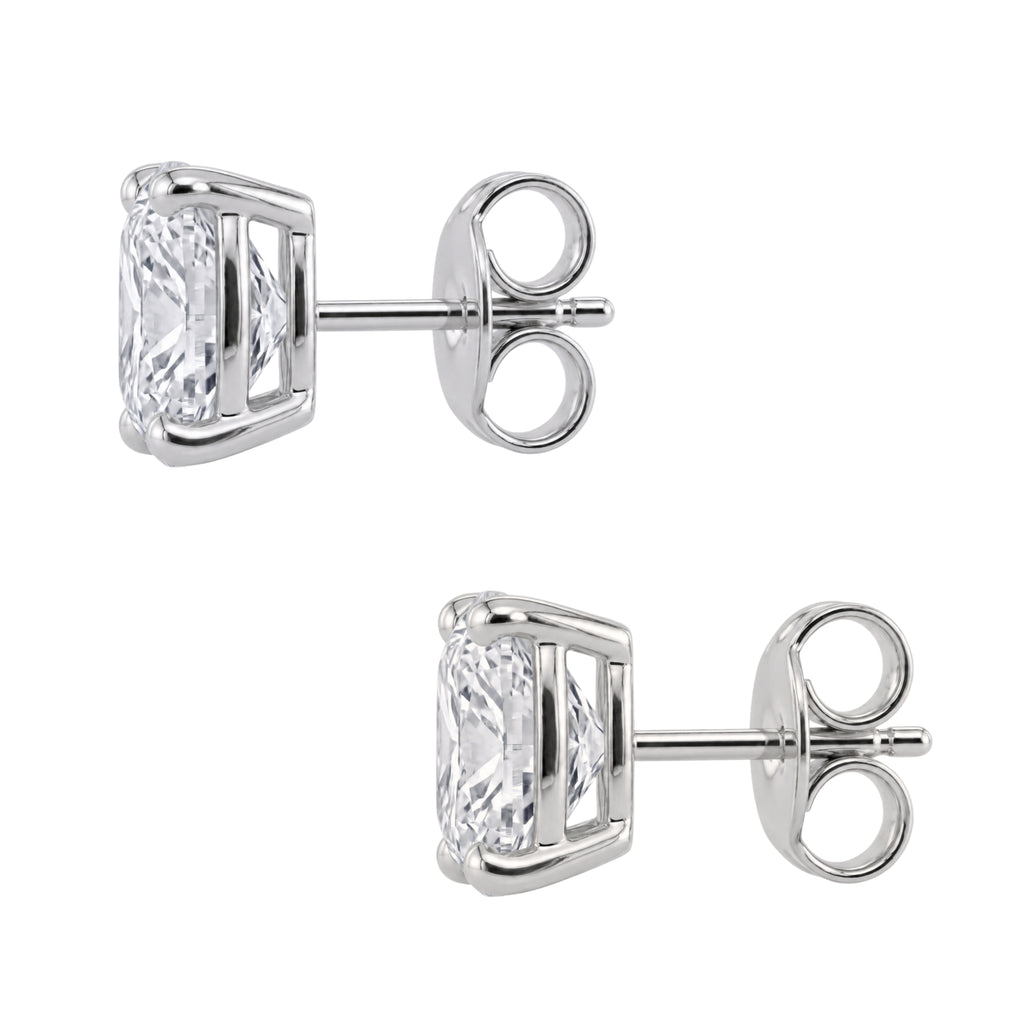 1-6 ctw Cushion Solitaire Stud Earrings