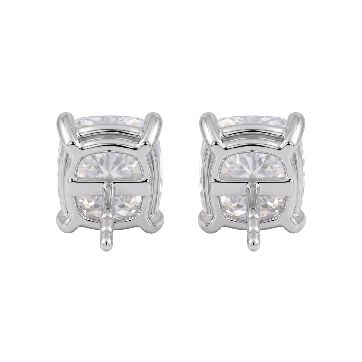 1-6 ctw Cushion Solitaire Stud Earrings