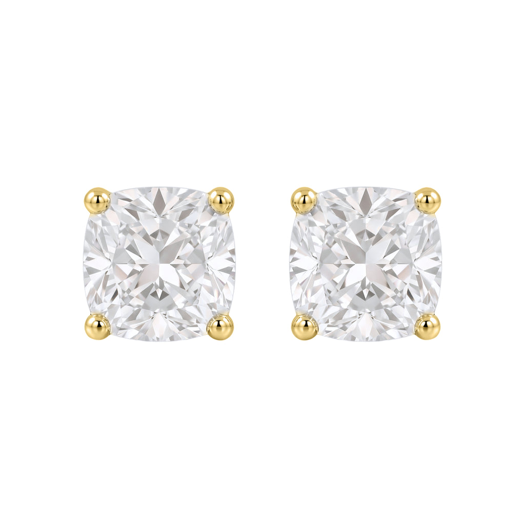 1-6 ctw Cushion Solitaire Stud Earrings