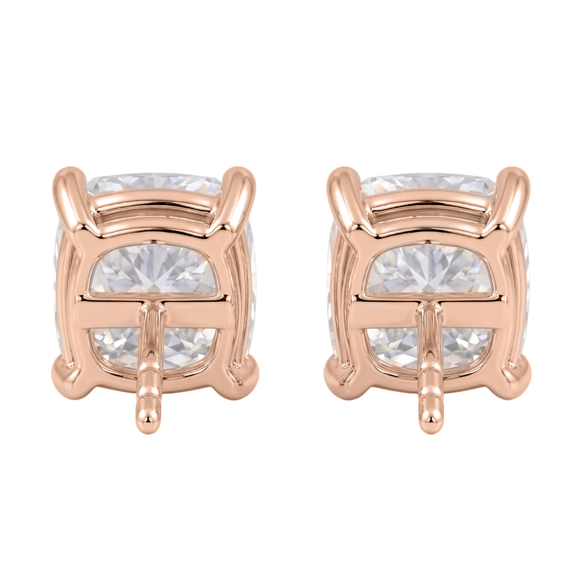 1-6 ctw Cushion Solitaire Stud Earrings