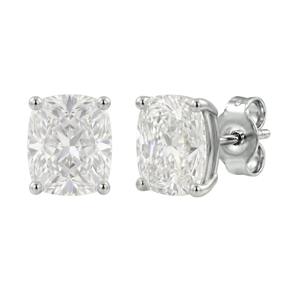 1-6 ctw Long Cushion Solitaire Stud Earrings