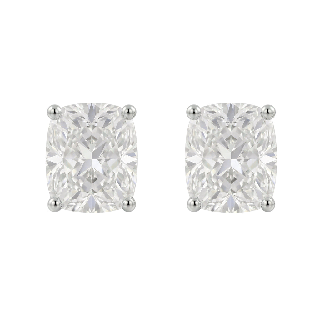 1-6 ctw Long Cushion Solitaire Stud Earrings