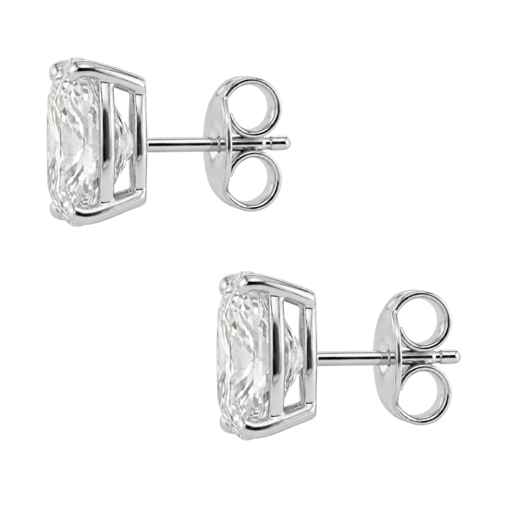 1-6 ctw Long Cushion Solitaire Stud Earrings