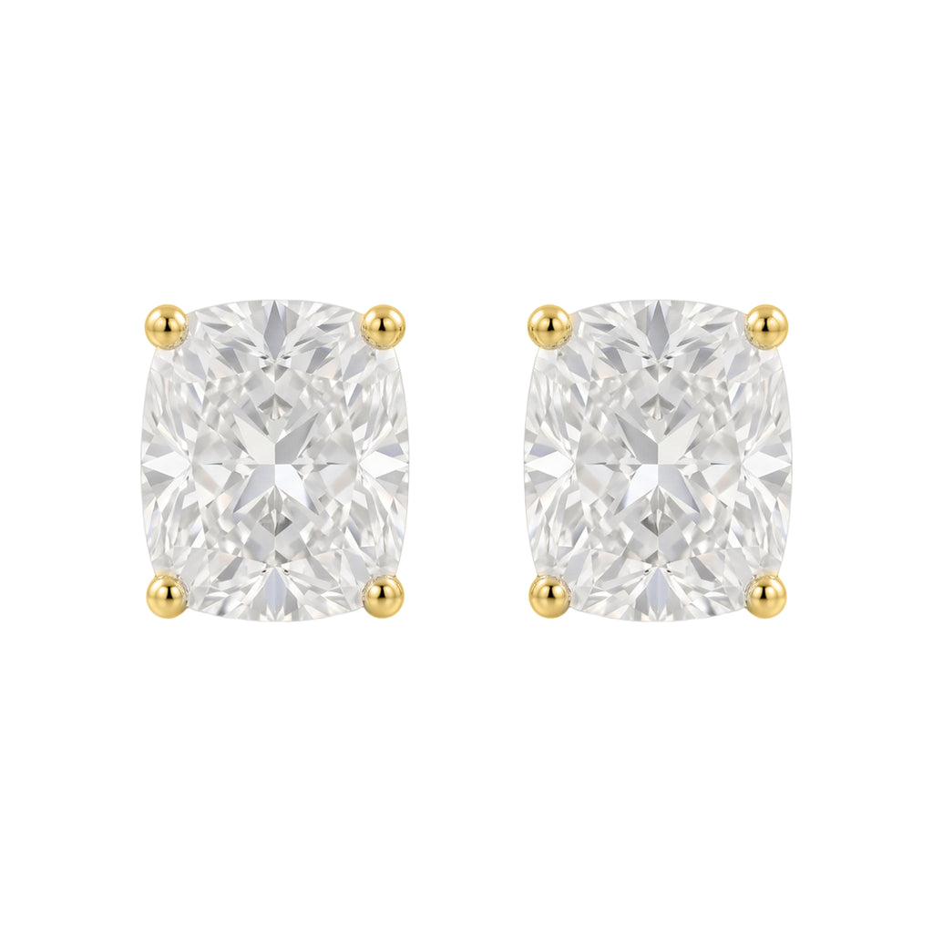 1-6 ctw Long Cushion Solitaire Stud Earrings