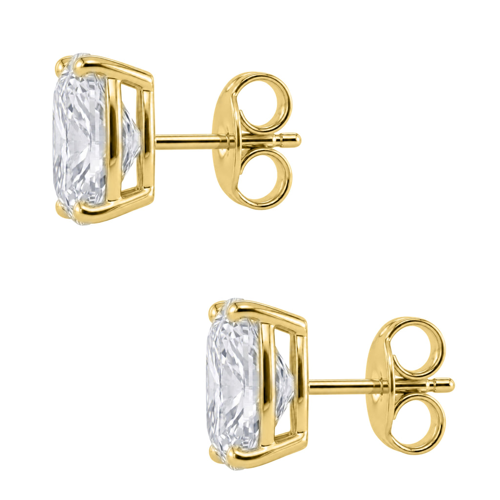 1-6 ctw Long Cushion Solitaire Stud Earrings