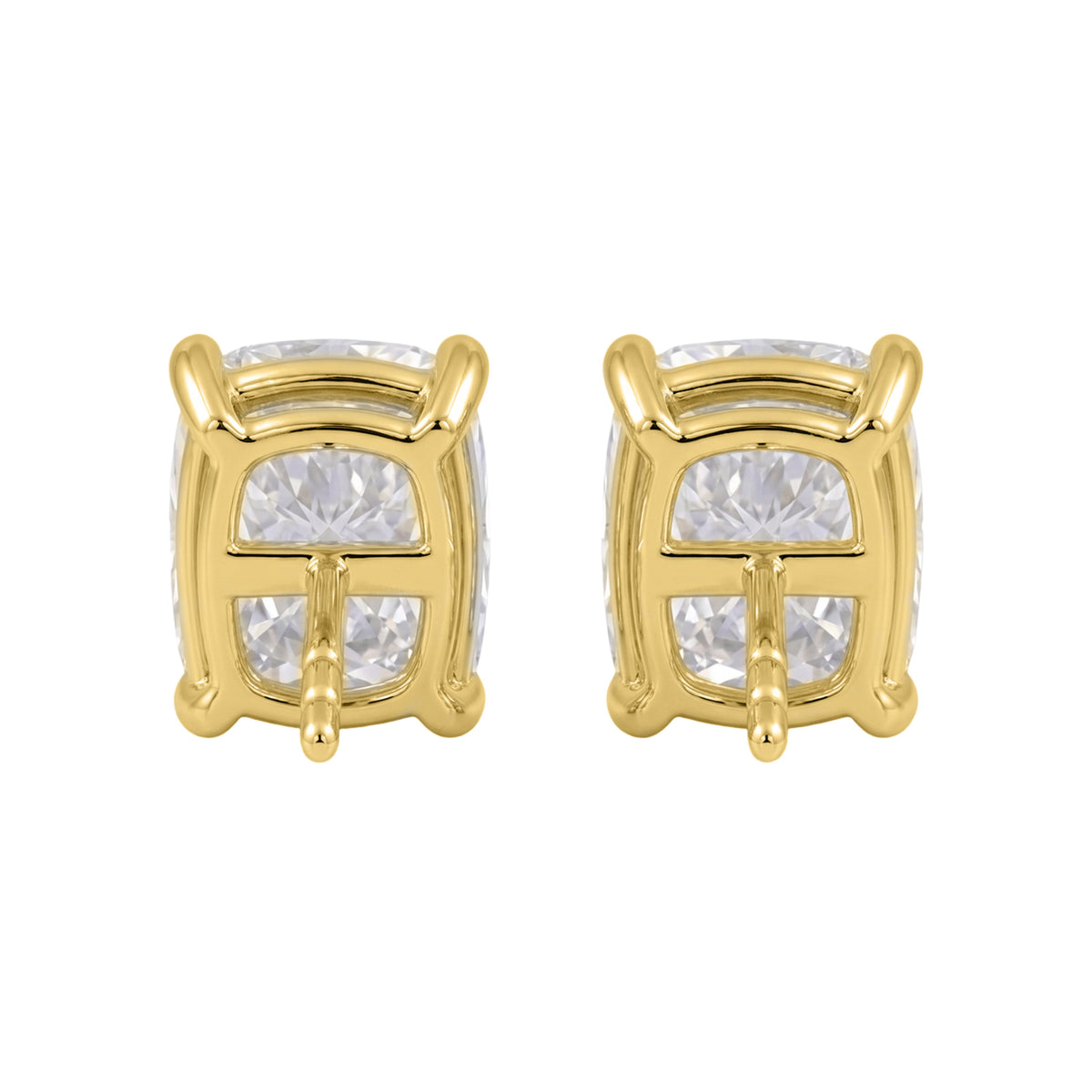 1-6 ctw Long Cushion Solitaire Stud Earrings