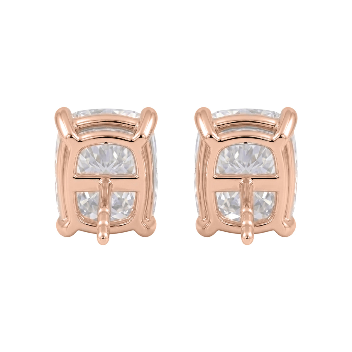 1-6 ctw Long Cushion Solitaire Stud Earrings