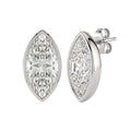 1-6 ctw Marquise Solitaire Bezel Stud Earrings
