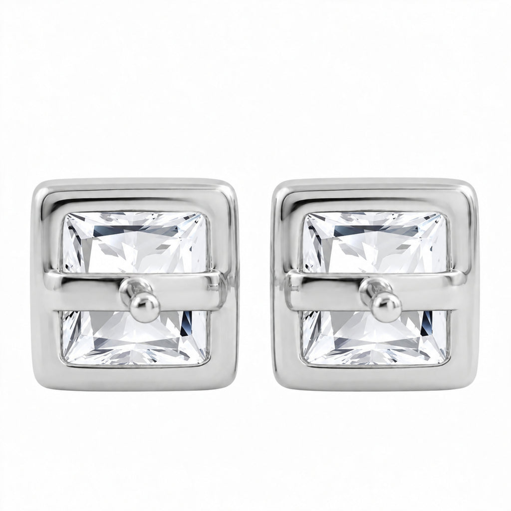 1-6 ctw Princess Solitaire Bezel Stud Earrings