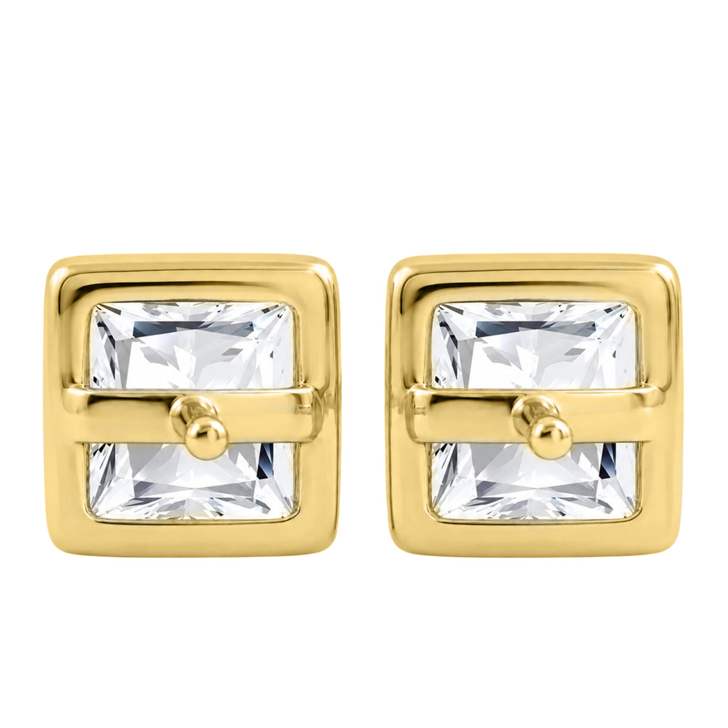 1-6 ctw Princess Solitaire Bezel Stud Earrings