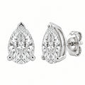 1-6 ctw Pear Solitaire Stud Earrings