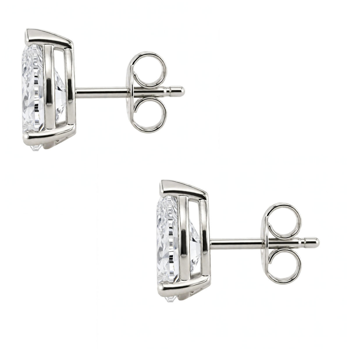 1-6 ctw Pear Solitaire Stud Earrings