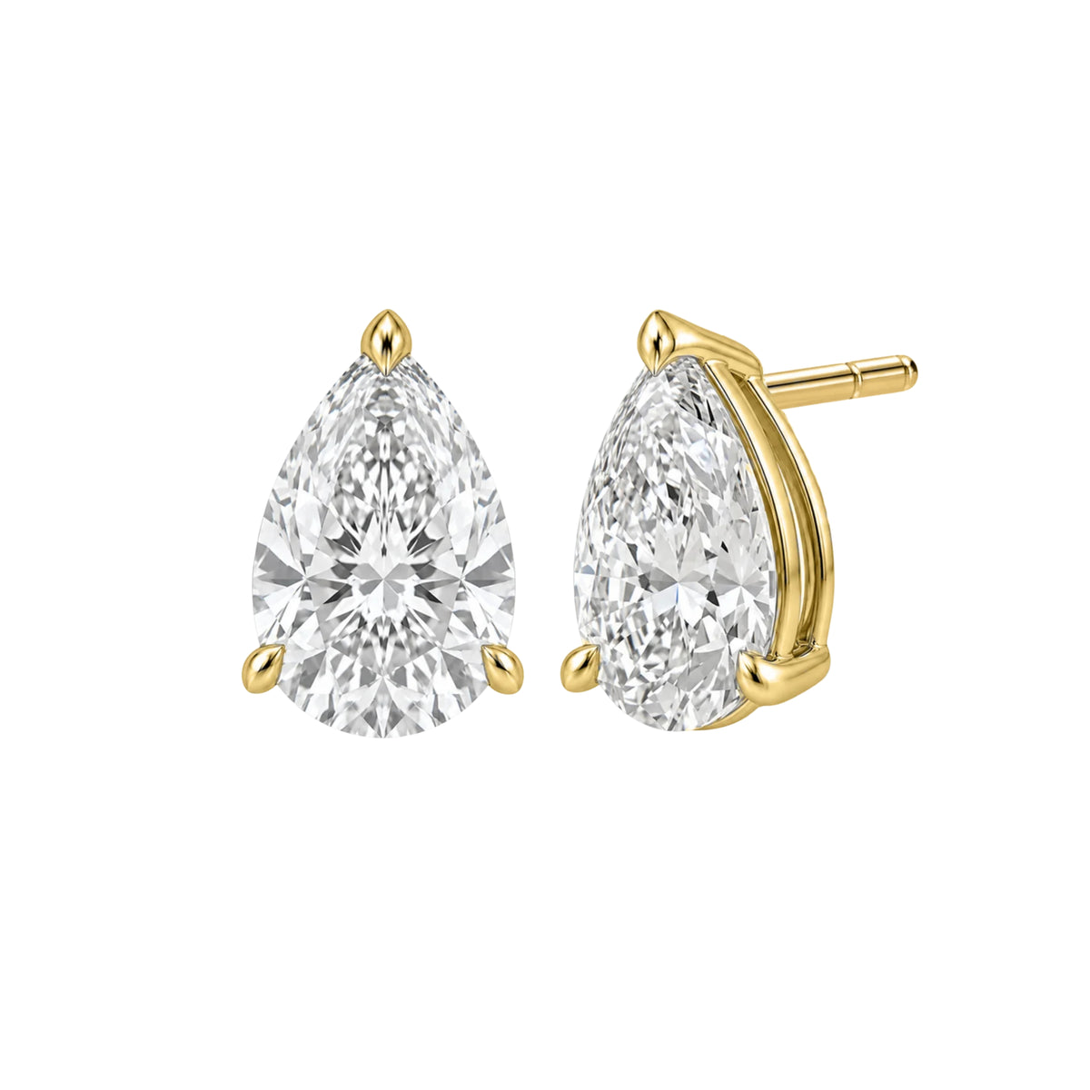 1.00-6.00 ctw Mixed Cut Stud Earrings