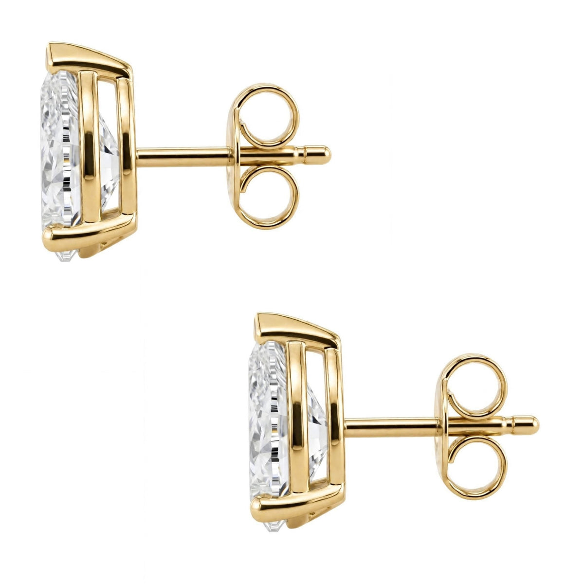 1-6 ctw Pear Solitaire Stud Earrings