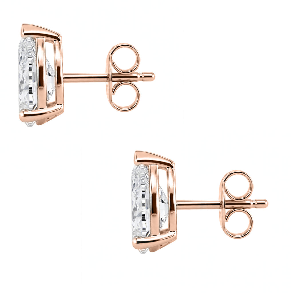 1-6 ctw Pear Solitaire Stud Earrings
