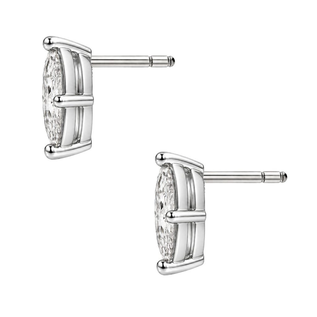 1-6 ctw Marquise Solitaire Stud Earrings