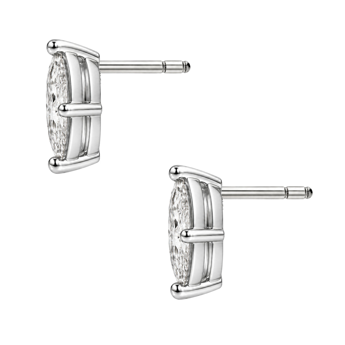 1-6 ctw Marquise Solitaire Stud Earrings