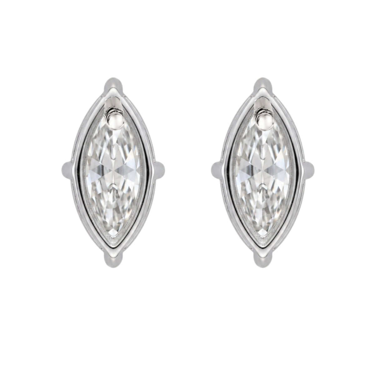 1-6 ctw Marquise Solitaire Stud Earrings