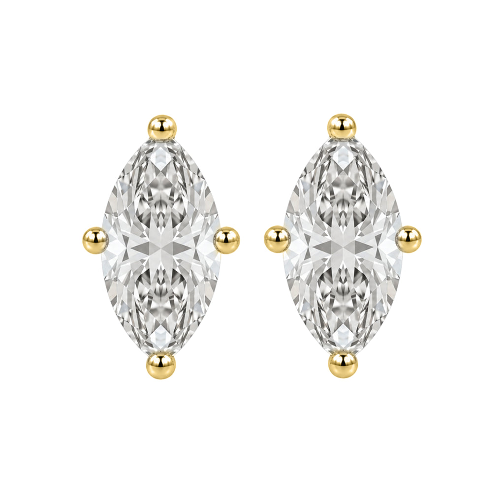 1-6 ctw Marquise Solitaire Stud Earrings