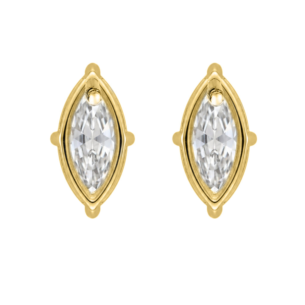 1-6 ctw Marquise Solitaire Stud Earrings