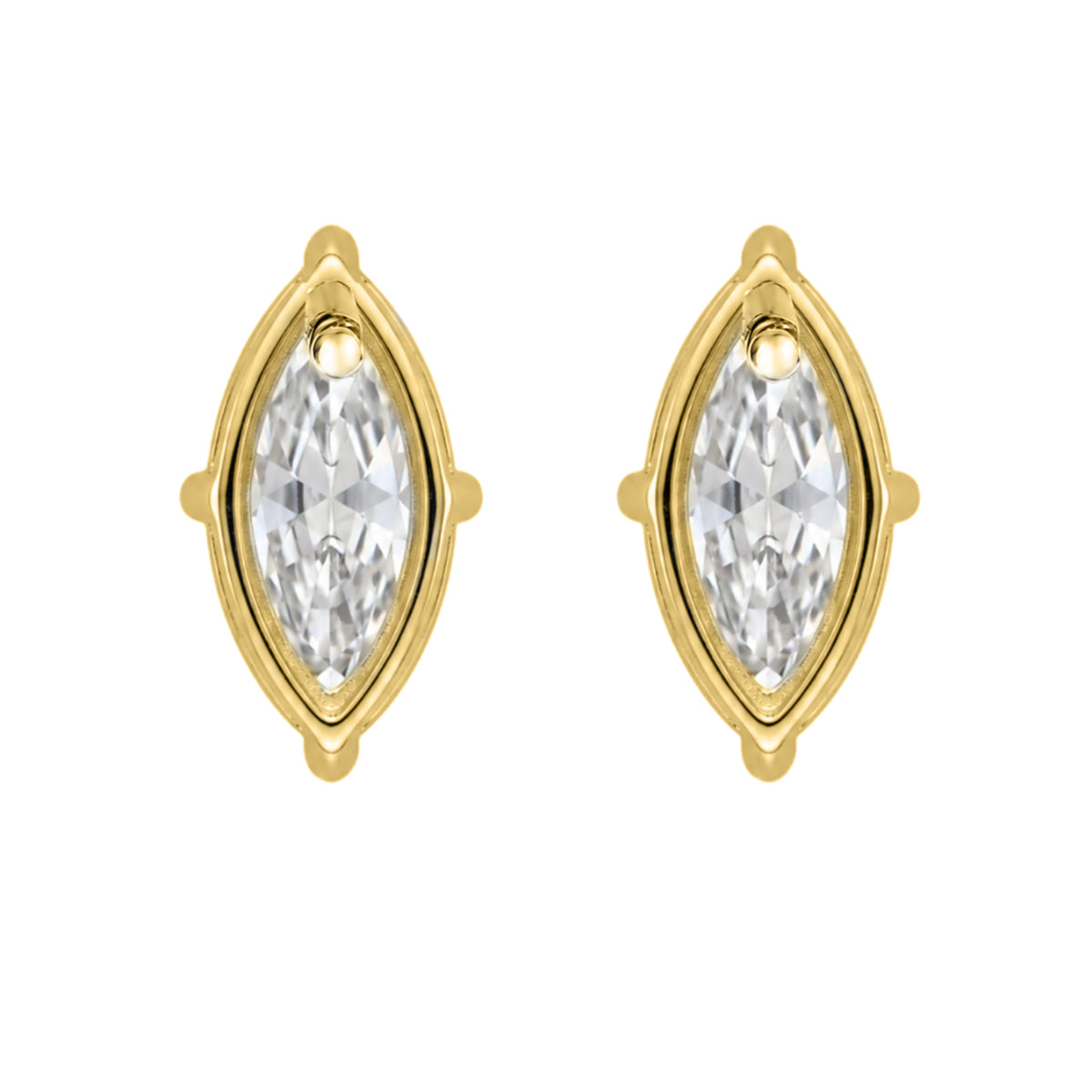 1-6 ctw Marquise Solitaire Stud Earrings