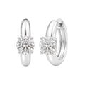 1-4 ctw Round Hoop Earrings