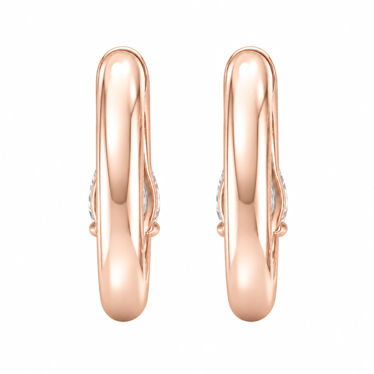 1-4 ctw Pear Hoop Earrings