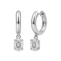 1-4 ctw Oval Hoop Earrings