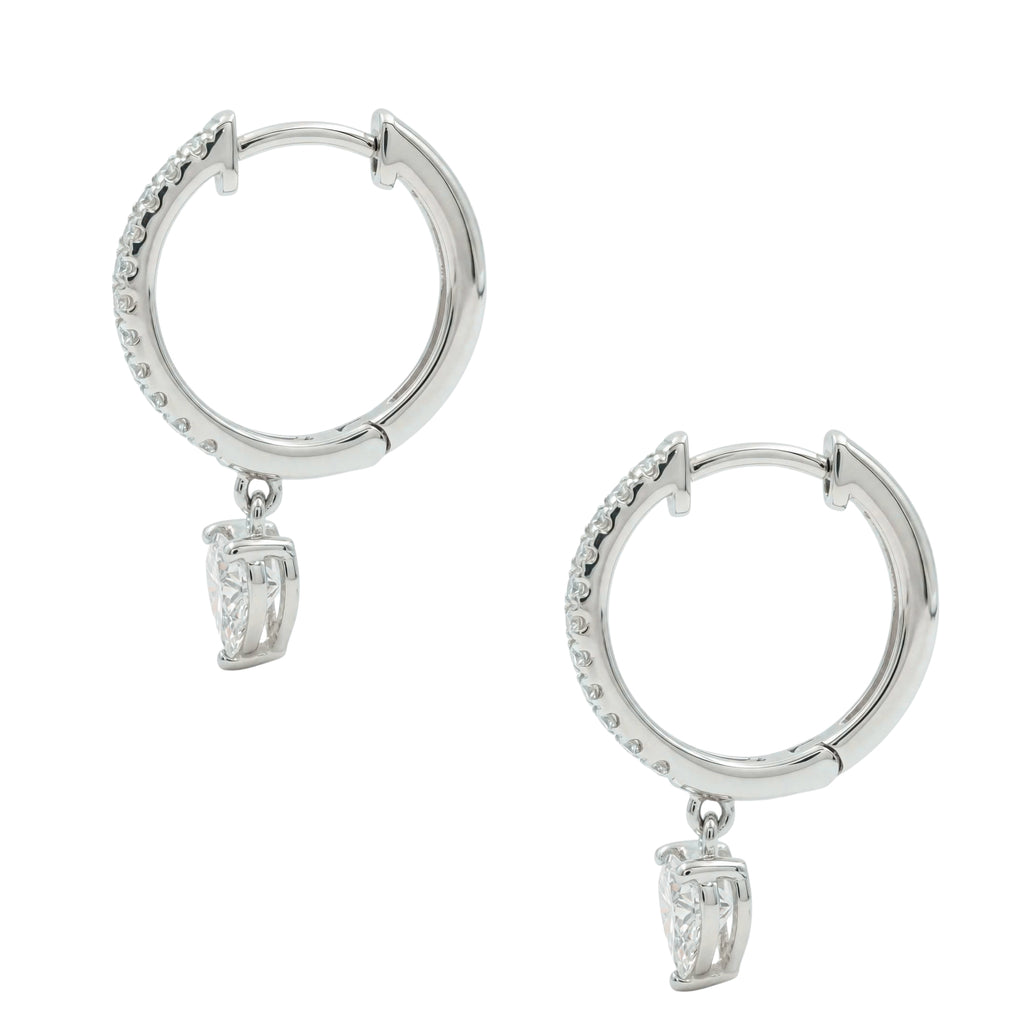 1-3 ctw Mixed Shape Hoop Earrings