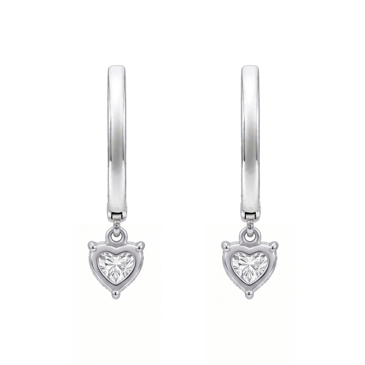 1-3 ctw Mixed Shape Hoop Earrings
