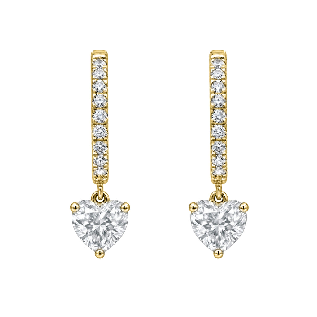 1-3 ctw Mixed Shape Hoop Earrings