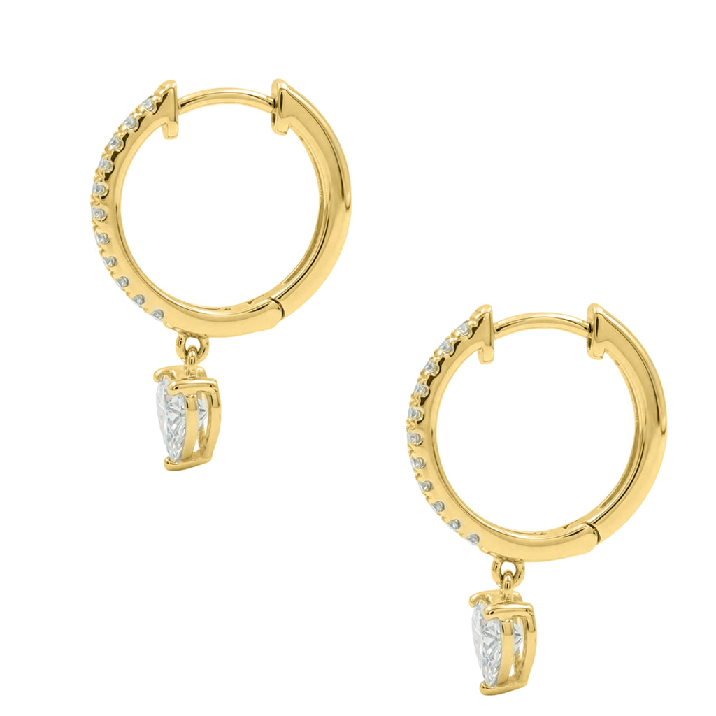 1-3 ctw Mixed Shape Hoop Earrings