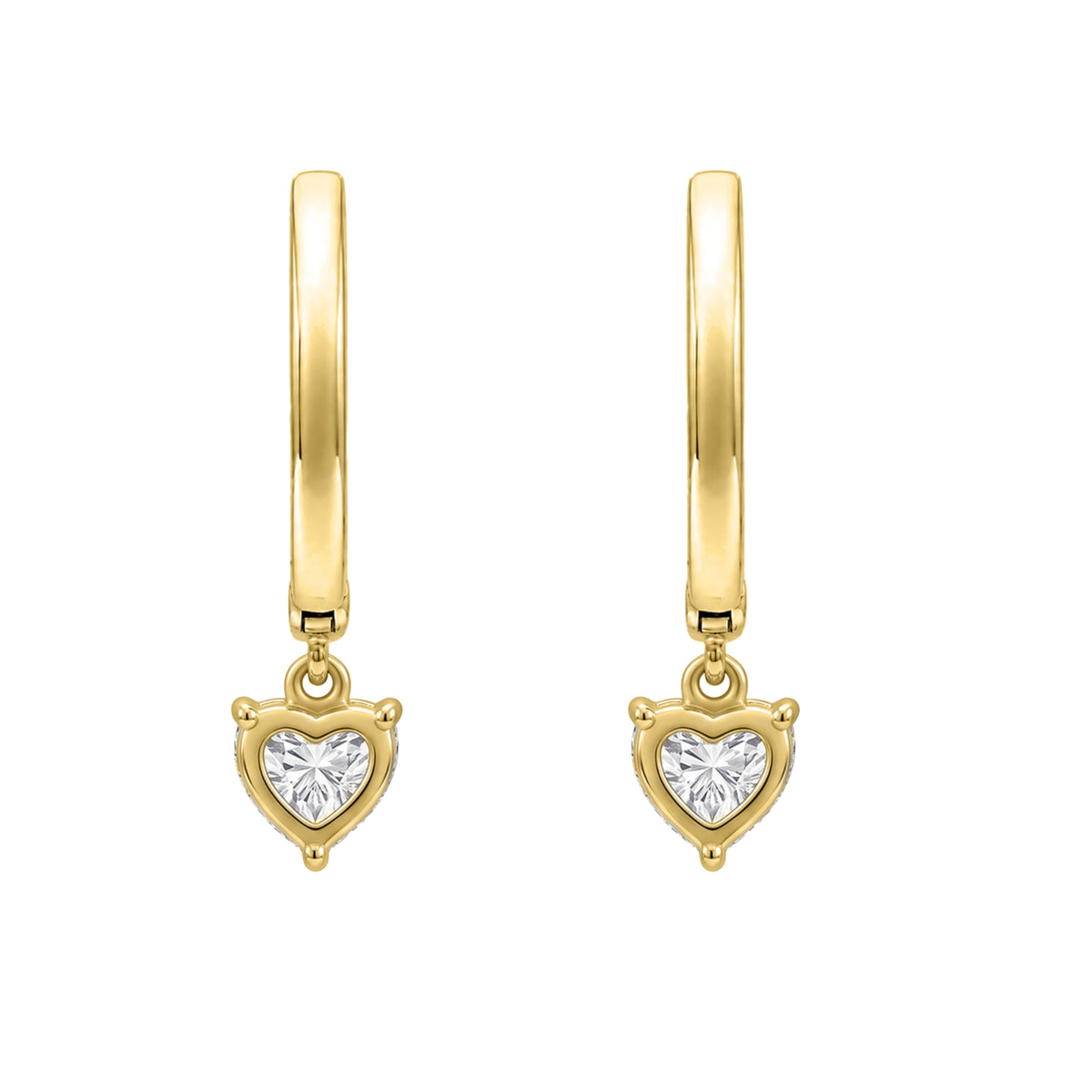 1-3 ctw Mixed Shape Hoop Earrings