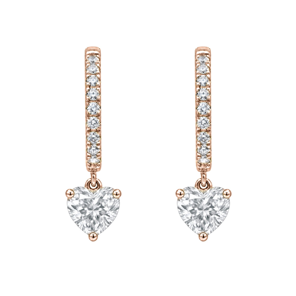 1-3 ctw Mixed Shape Hoop Earrings