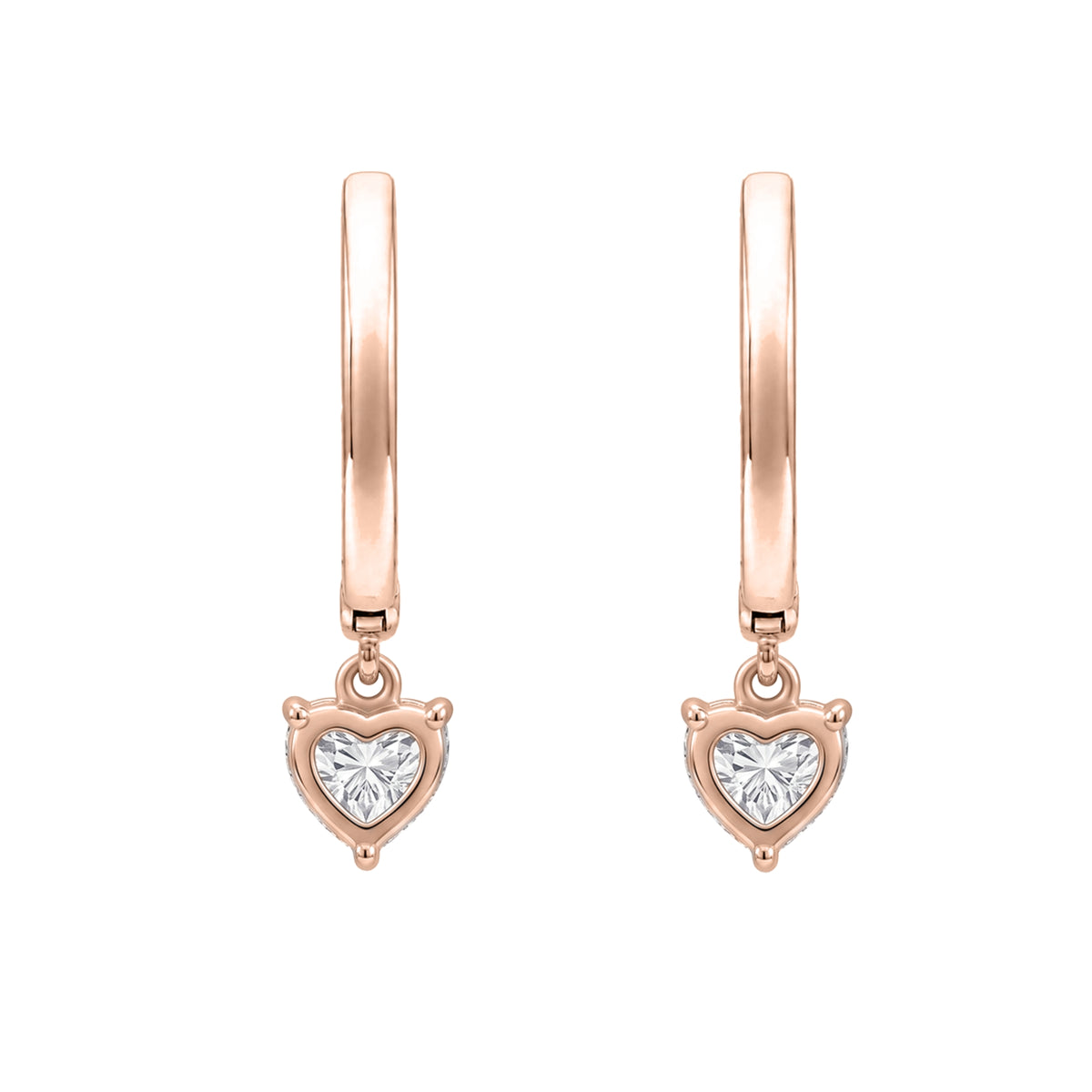 1-3 ctw Mixed Shape Hoop Earrings