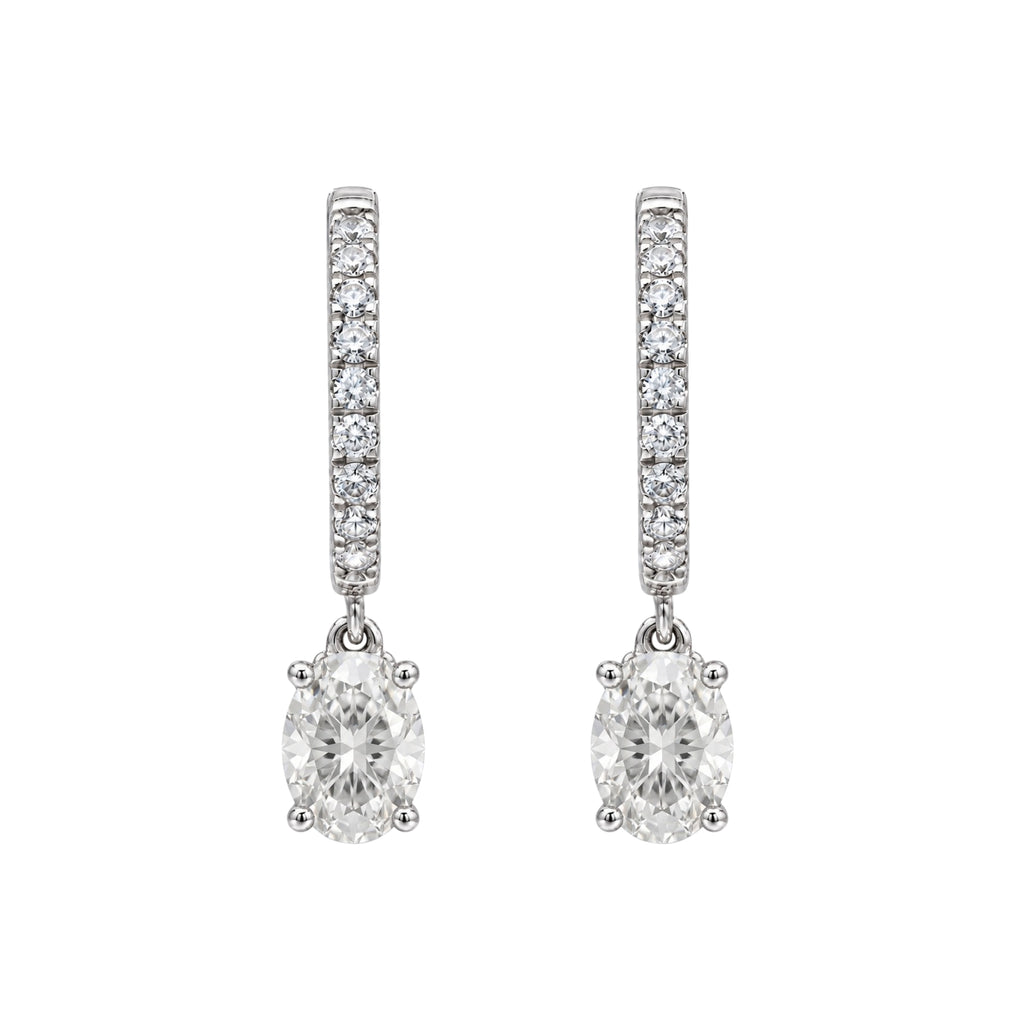 1-3 ctw Mixed Shape Hoop Earrings