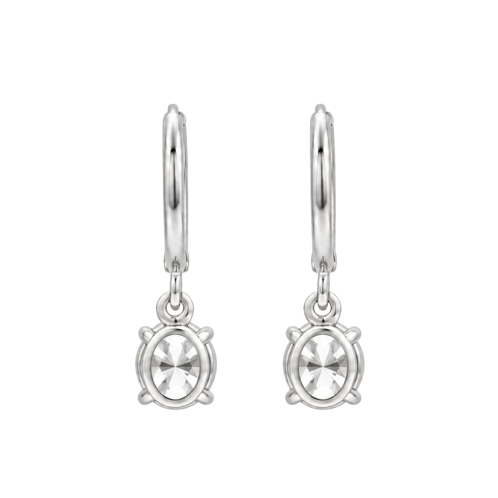 1-3 ctw Mixed Shape Hoop Earrings