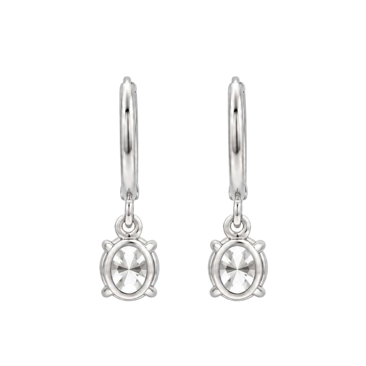 1-3 ctw Mixed Shape Hoop Earrings