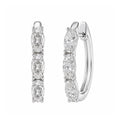 1-3 ctw Oval Hoop Earrings