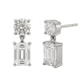 3-5 ctw Round-Emerald Stud Earrings