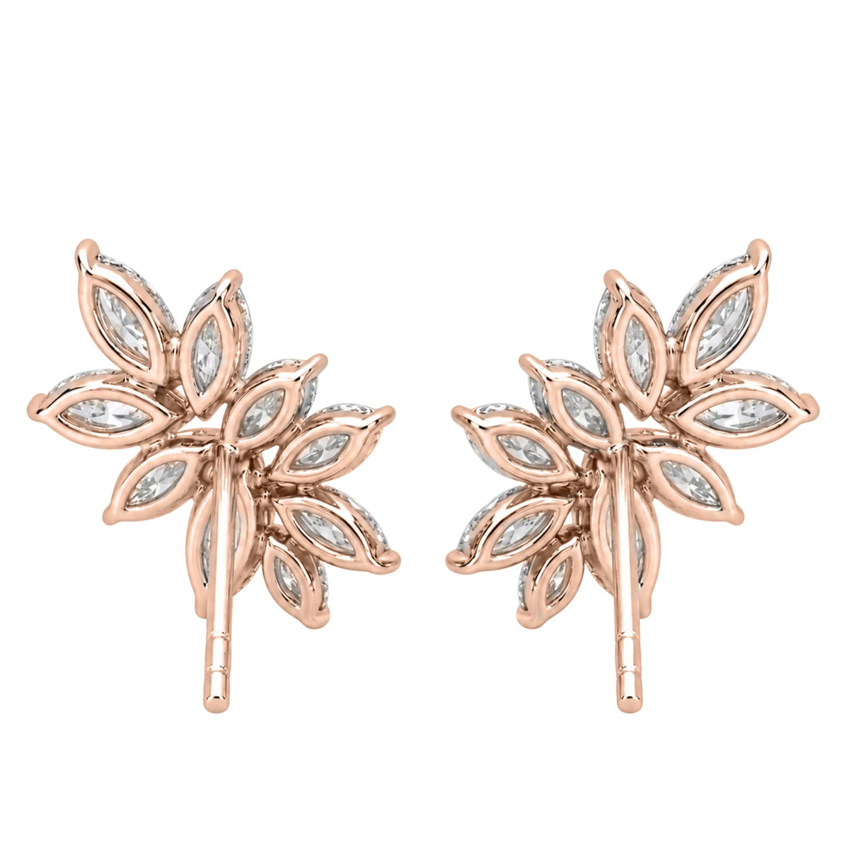 2 ctw Marquise Stud Earrings