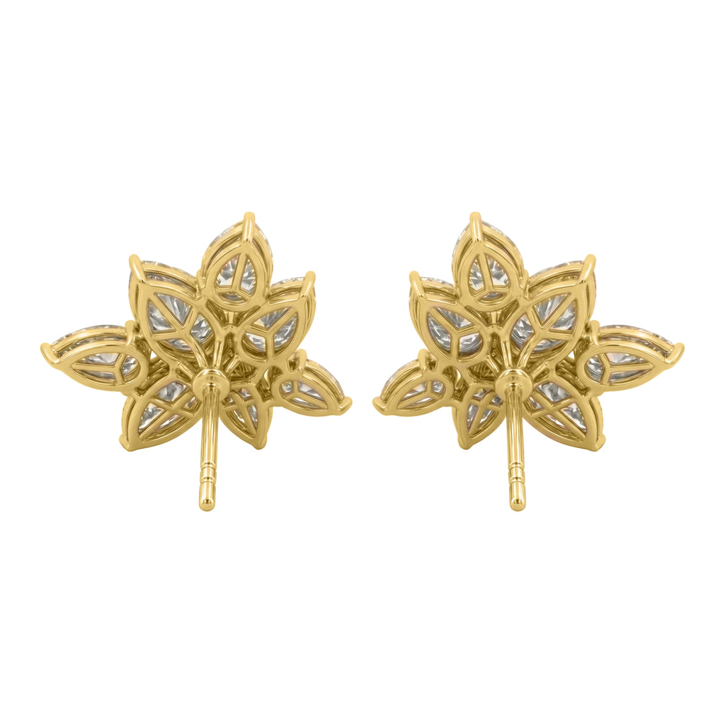 3 ctw Pear-Marquise Stud Earrings